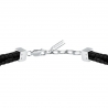 LEATHER BR SS BLK REC LEATHER BLK 19+3CM