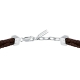 LEATHER BR SS RG REC LEATHER BRN 19+3CM