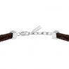 LEATHER BR SS RG REC LEATHER BRN 19+3CM