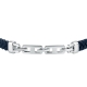 LEATHER BR SS RG+BU REC LEATHER 19+3.5CM
