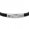 LEATHER BR SS REC LEATHER BLK 19+3.5CM