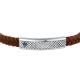 LEATHER BR SS BU REC LEATHER BN 19+3.5CM