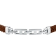 LEATHER BR SS BU REC LEATHER BN 19+3.5CM
