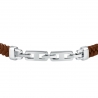 LEATHER BR SS BU REC LEATHER BN 19+3.5CM