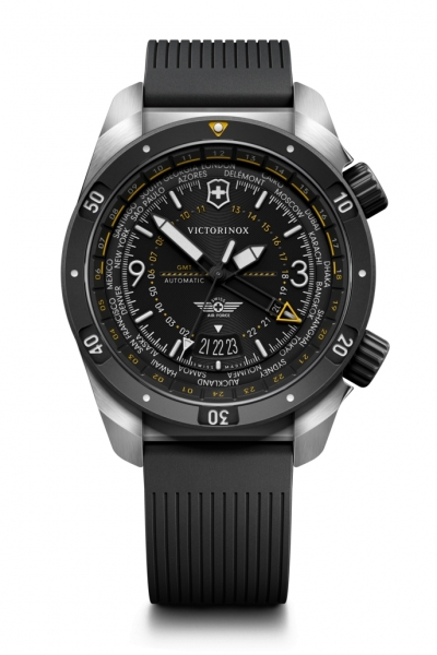 AIR PRO AUTOMATIC BLACK DIAL BLACK RUBBE