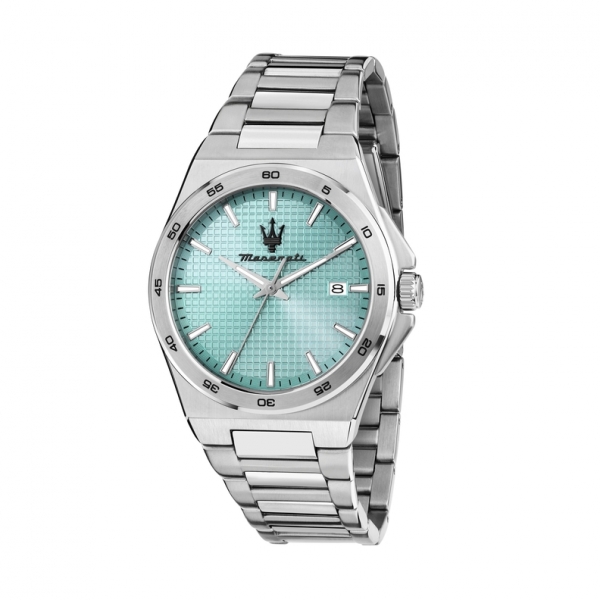 VELOCITÀ SLIM 40MM 3H BLUE DIAL SS BR