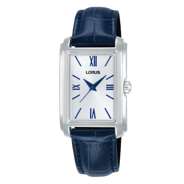 Mujer Classic Rectangular Cor. Piel Azul