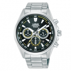 RELOJ Hombre Sport Crono Esf. Negra-Amarilla