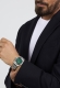 VELOCITÀ SLIM 40MM 3H BLK+GREEN D SS BR
