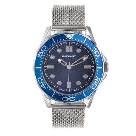 RELOJ Reloj Hombre Chris Azul Correa Plateada