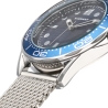 Reloj Hombre Chris Azul Correa Plateada