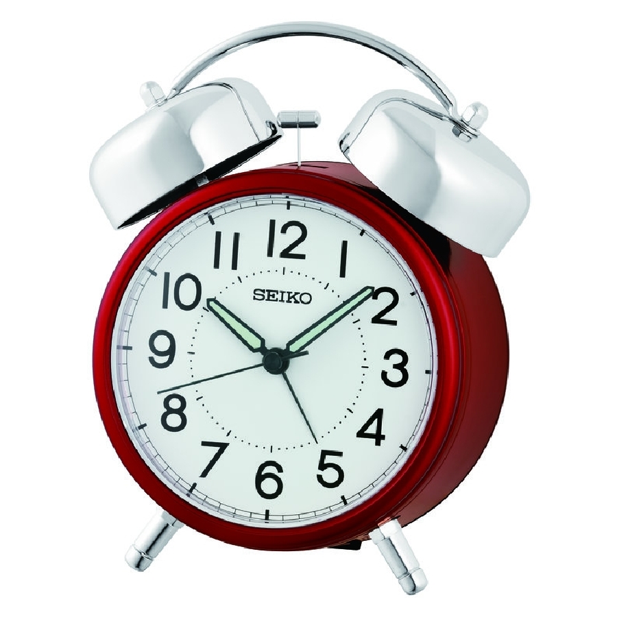 Seiko DESPERTADOR ESTáNDAR ROJO QHK063R - Vista frontal