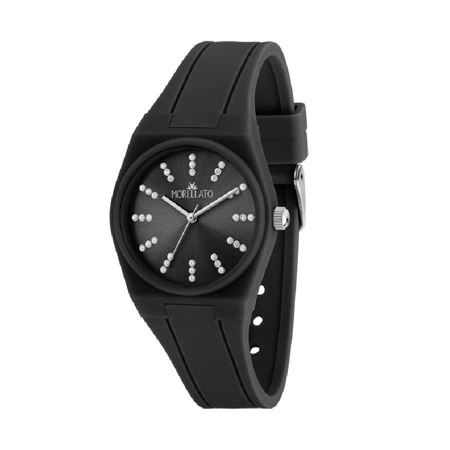 Morellato VIVACE 34MM 3H BLACK DIAL BLACK ST R0151176503 - Vista frontal