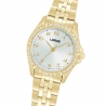 Mujer Classic 3 Agujas Brazalete Dorado