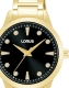Mujer Classic Esfera Negra Braz. Oro