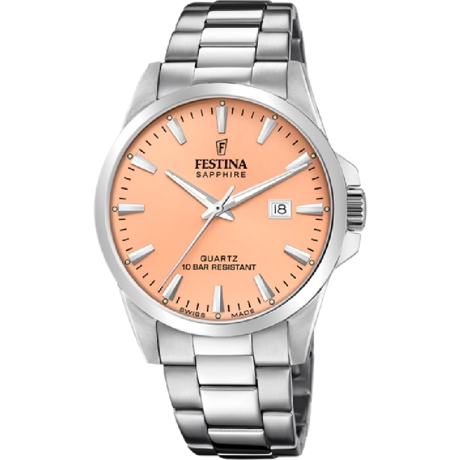 Festina SWISS CLASSIC STEEL F20024/8 - Vista frontal