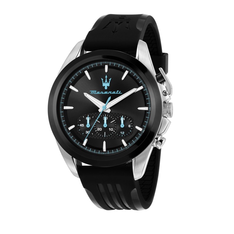 Maserati TRAGUARDO 43MM CHR BLACK DIAL BLACK ST R8871612047 - Vista frontal
