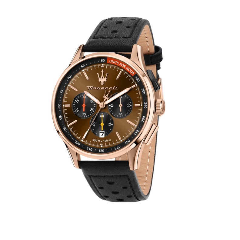 Maserati SORPASSO 42MM CHR BROWN DIA BLACK ST R8871624011 - Vista frontal