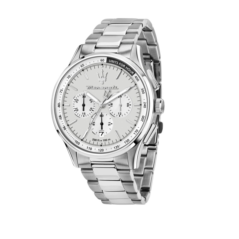 Maserati SORPASSO 42MM CHR GREY DIAL SS BR R8873624013 - Vista frontal