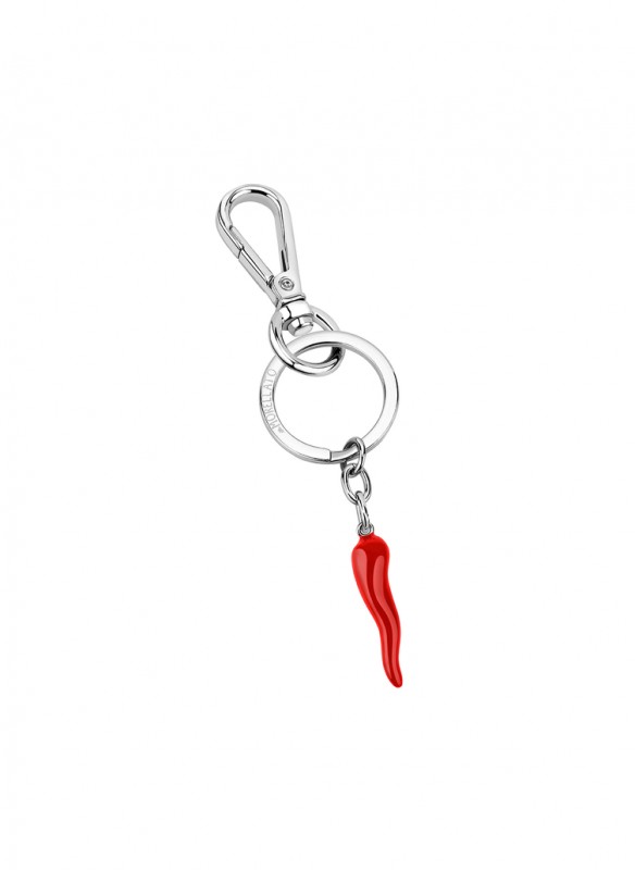 Morellato KEYRING SS 34MM LUCKY HORN+RED ENAMEL SU7101 - Vista frontal