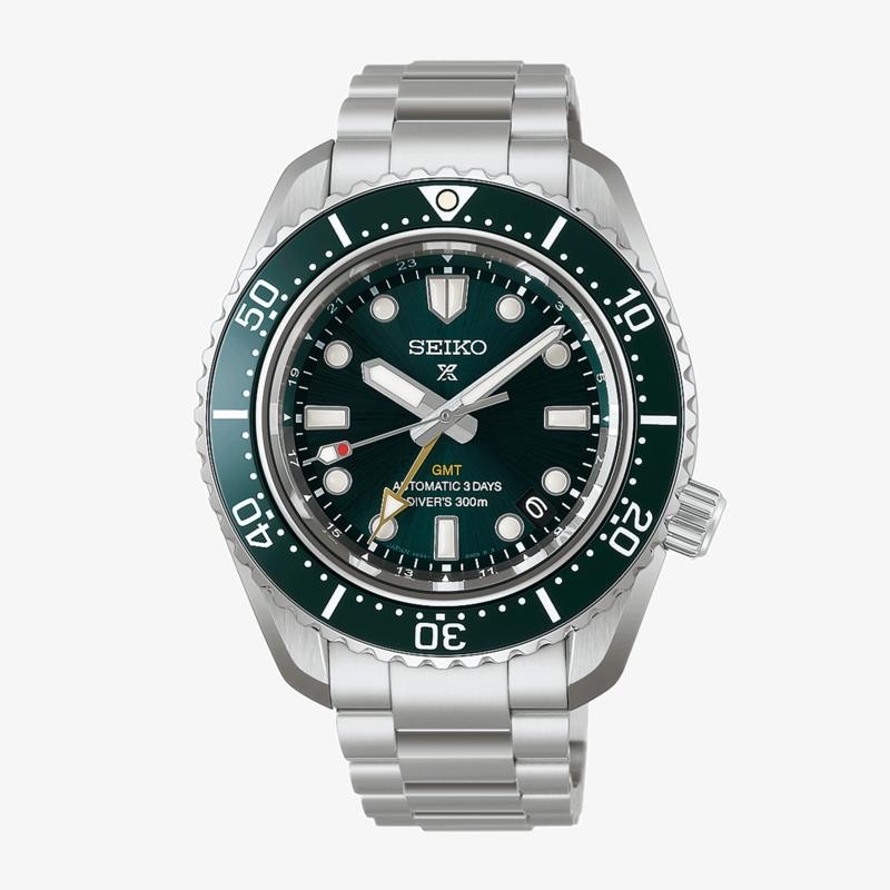 Seiko PROSPEX DIVER 1968 HERITAGE GMT VERDE HBC001J1 - Vista frontal