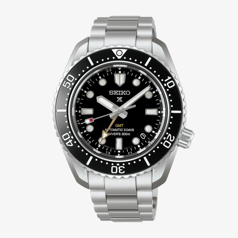 Seiko PROSPEX DIVER 1968 HERITAGE GMT NEGRO HBC002J1 - Vista frontal
