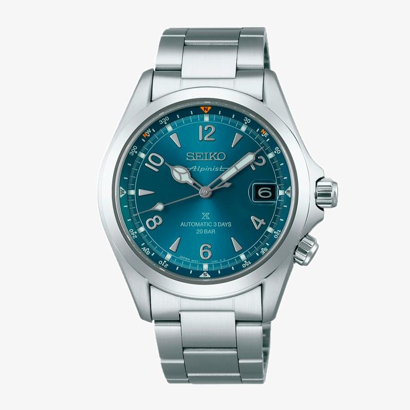 Seiko PROSPEX ALPINIST 6R55 ESF VERDE AZULADA SPB503J1 - Vista frontal