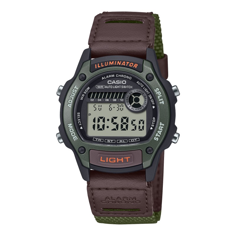 Casio COLLECTION W-220HF-3AVEF - Vista frontal