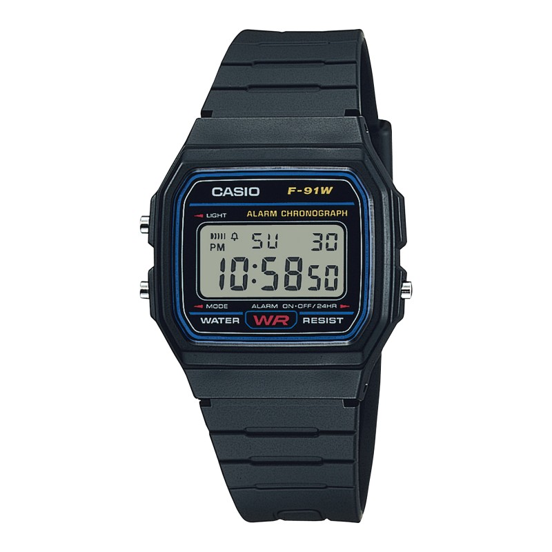 Casio COLLECTION F-91W-1YEG - Vista frontal