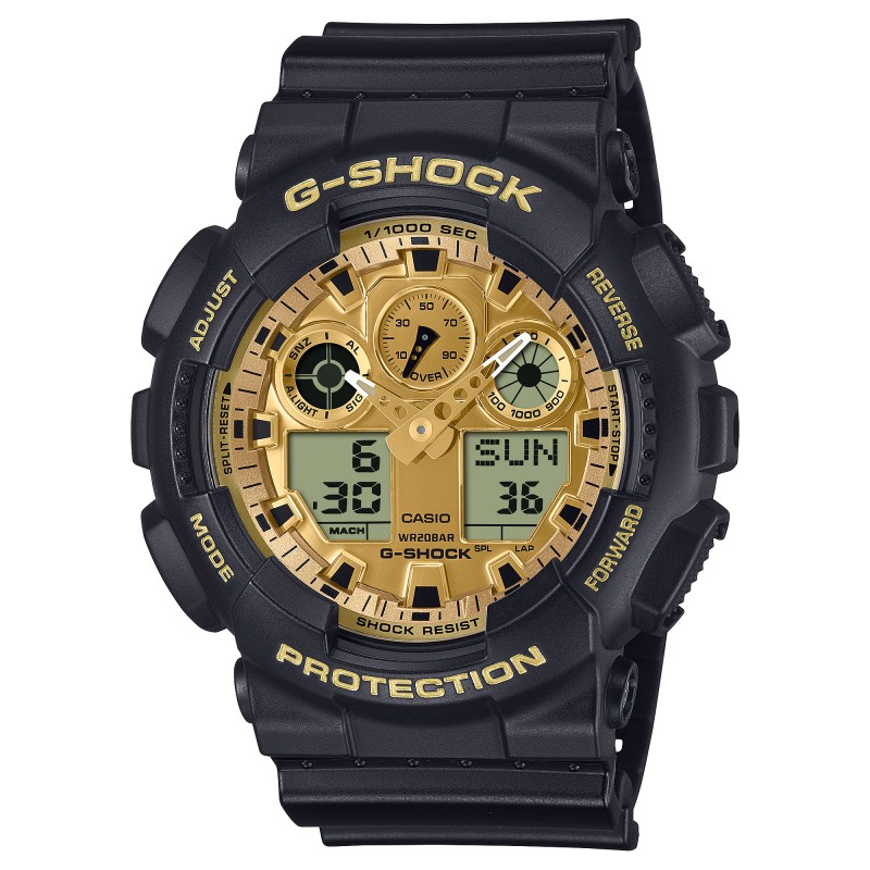 Casio G SHOCK GA-100GGB-1A9ER - Vista frontal