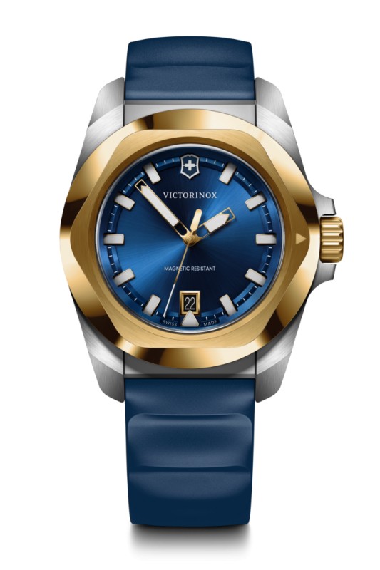 VICTORINOX INOX 41MM SS&IPG BLUE DIAL&RUBBER LINE U V242088