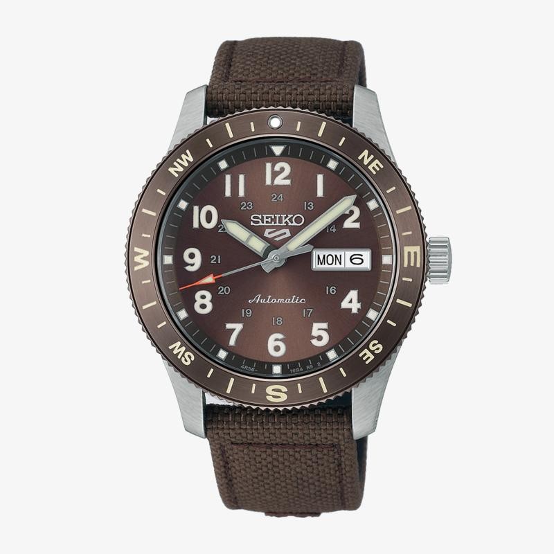 SEIKO 5 SPORTS FIELD 41 MM NYLON ESFERA MARR?N HDB009K1