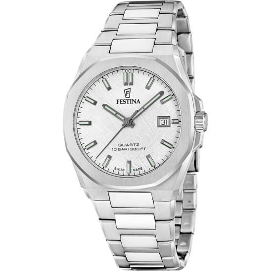 Festina SWISS CLASSIC STEEL F20100/1 - Vista frontal