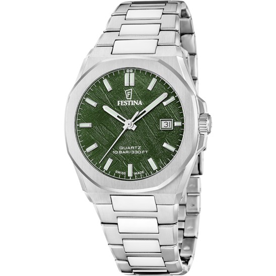 Festina SWISS CLASSIC STEEL F20100/2 - Vista frontal