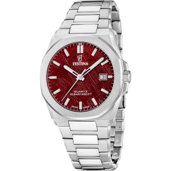 Festina SWISS CLASSIC STEEL F20100/3 - Vista frontal