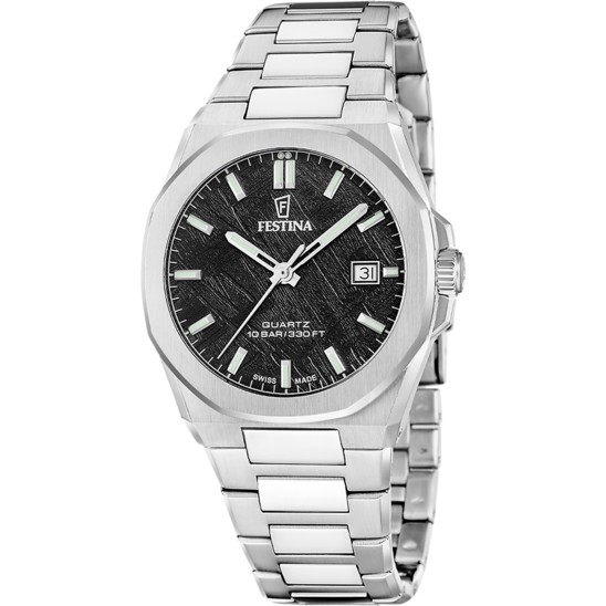 Festina SWISS CLASSIC STEEL F20100/5 - Vista frontal