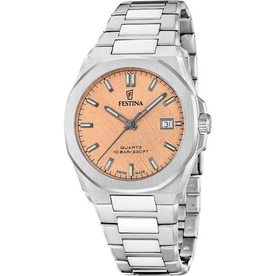 Festina SWISS CLASSIC STEEL F20100/6 - Vista frontal
