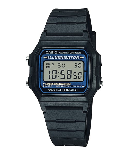 Casio COLLECTION F-105W-1AWYEF - Vista frontal