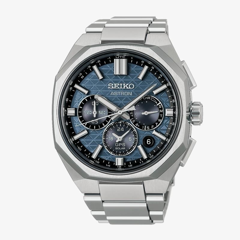 Seiko ASTRON GPS SOLAR 5X63 CRONO TITANIO AZUL HAB001J1 - Vista frontal