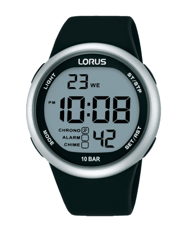 Lorus HOMBRE DIGITAL NEGRO-GRIS R2349QX9 - Vista frontal