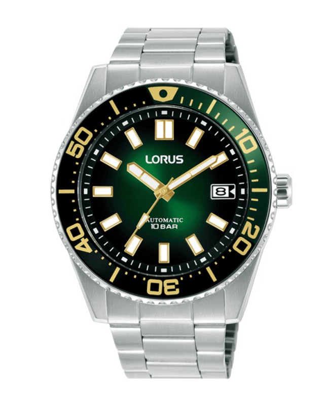 Lorus SPORTS AUTOMáTICO VERDE Y DORADO RU425AX9 - Vista frontal