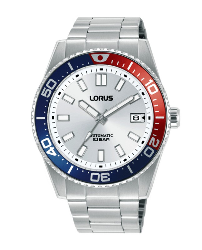 Lorus SPORTS AUTOMATIC PLATEADO BISEL BICOLOR RU427AX9 - Vista frontal