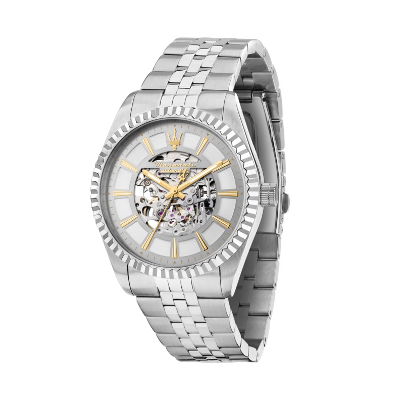 Maserati COMPETIZIONE 41MM AUT SIL DIA SS BR R8823100007 - Vista frontal