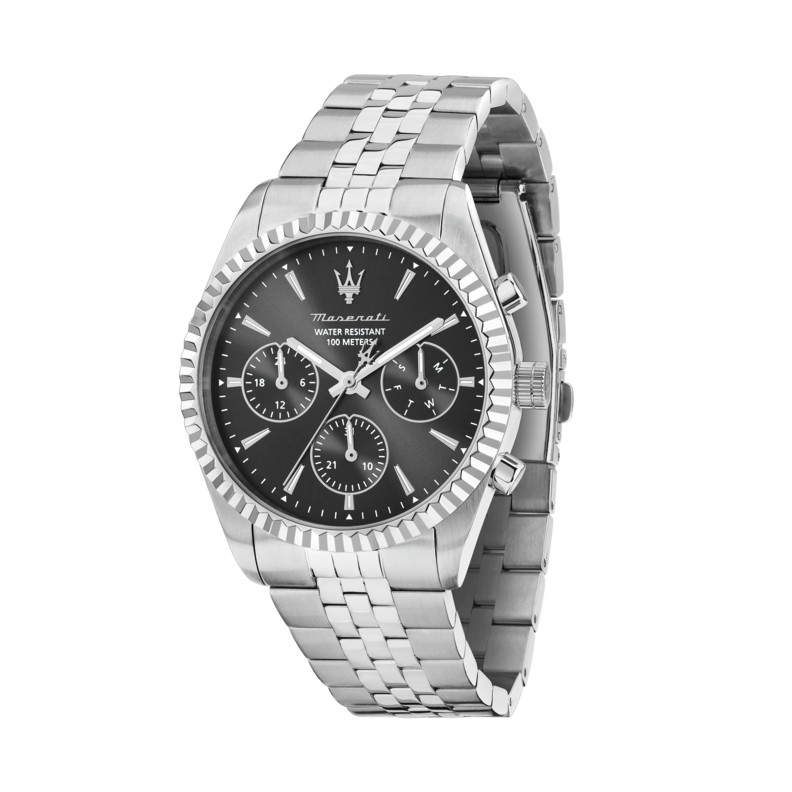 Maserati COMPETIZIONE 41MM MUL BLK DIA SS BR R8853100050 - Vista frontal