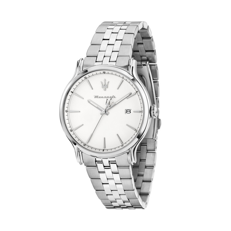 Maserati EPOCA SLIM 40MM 3H SIL DIA SS BR R8853118032 - Vista frontal