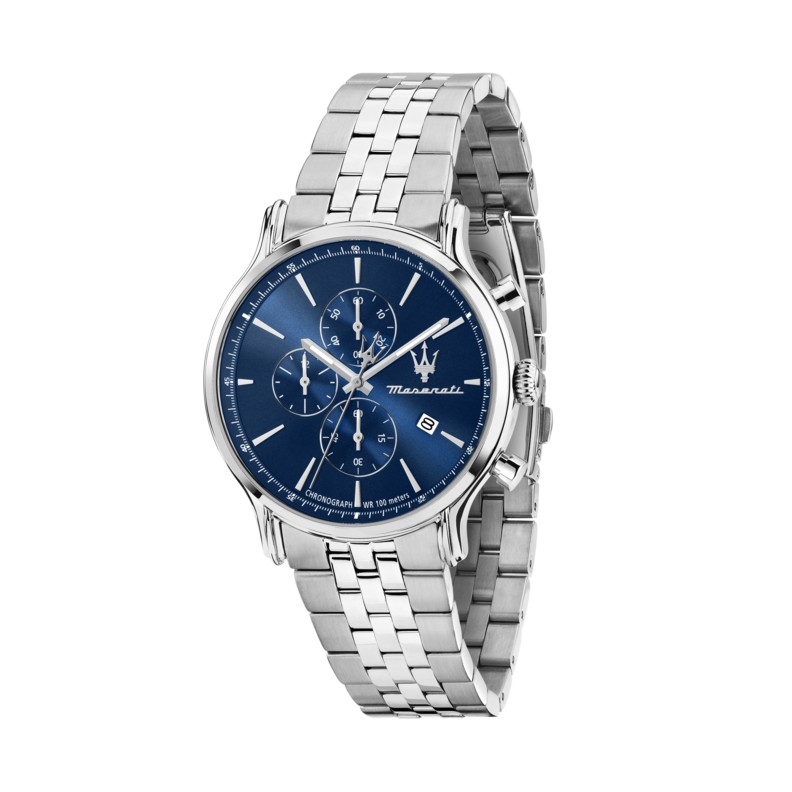 Maserati EPOCA SLIM 40MM CHR BLUE DIA SS BR R8873618039 - Vista frontal