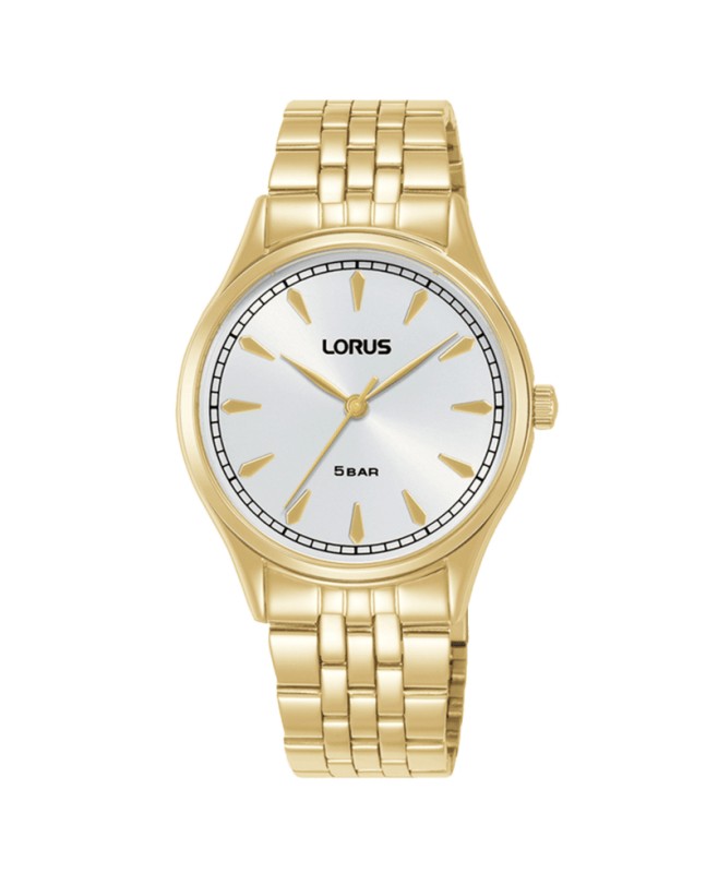 Lorus MUJER CLáSICO ESF. PLATEADA BRAZ. DORADO RG296YX9 - Vista frontal