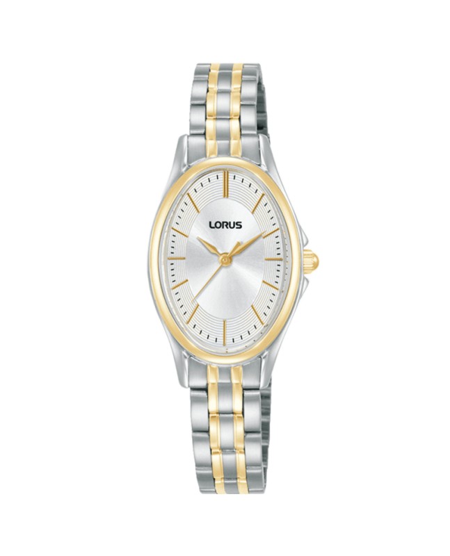 Lorus MUJER OVAL BICOLOR ESF. SUNRAY PLATEADA RRX86JX9 - Vista frontal