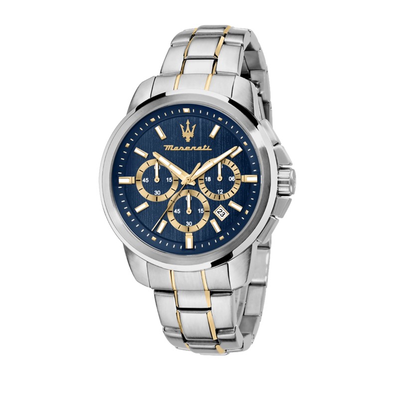 Maserati SUCCESSO 44MM CHR BLUE DIAL BR SS+YG R8873621058 - Vista frontal