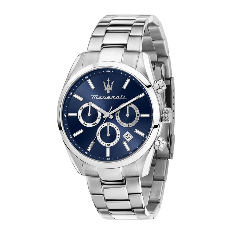 Maserati ATTRAZIONE 43MM MULTI. BLUE DIAL BR SS R8853151032 - Vista frontal